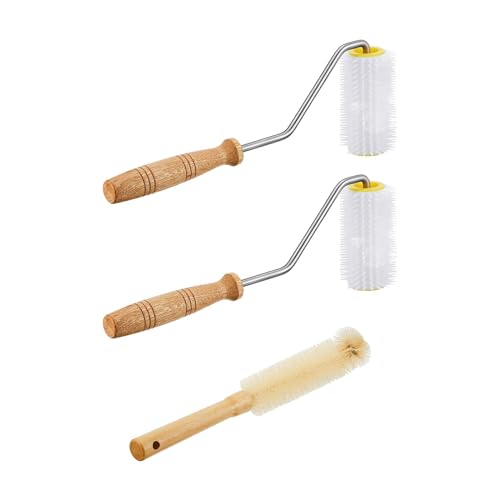 Amagogo 3er Set Honigschleuder Entdeckelungsrolle mit Bürste Abnehmbare Rolle Zubehör Amagogo 3er Set Honigschleuder Entdeckelungsrolle mit Bürste Abnehmbare Rolle Zubehör von Amagogo