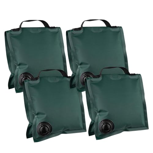 Amagogo 4-teilige Baldachin-Gewichtstaschen, gewichtete Fußtaschen, fest montiert, leicht zu tragen, Faltbare Wassertaschen für den Strand im Freien, Grün von Amagogo