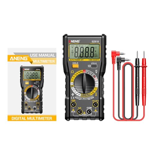 Amagogo Digitalmultimeter Durchgangsprüfung Diodenspannungsprüfer Sz818 für Haushaltssteckdosen Elektronik-Enthusiasten Multifunktional von Amagogo