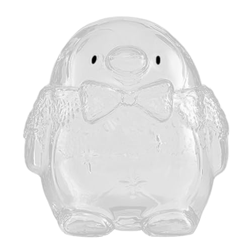 Amagogo Durchsichtiges Sparschwein, Spardose, Wechselbehälter, Ornamente, Figur, Spardose, Pinguin-Spardose für den Schrank zu Hause von Amagogo