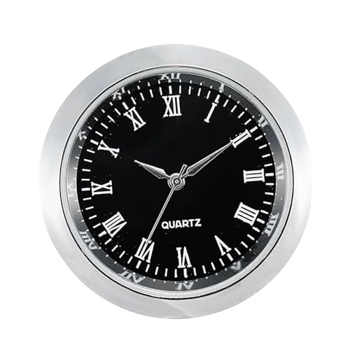 Amagogo Runder Uhreinsatz, 35 mm, leicht zu lesen, Uhrkopf für Zuhause, Schlafzimmer, dekoratives Reparaturteil, Büro, Metall-Wanduhr, Miniaturuhr, Silberrahmen schwarz Amagogo Runder Uhreinsatz, 35 mm, leicht zu lesen, Uhrkopf für Zuhause, Schlafzimmer, dekoratives Reparaturteil, Büro, Metall-Wanduhr, Miniaturuhr, Silberrahmen schwarz von Amagogo