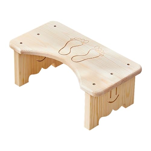 Amagogo Toilettenhocker, Badezimmerhocker, er Multifunktionshocker, Toiletten-Töpfchen-Tritthocker für Kinder, drinnen und draußen, ältere Menschen, Helle Holzfarbe Amagogo Toilettenhocker, Badezimmerhocker, er Multifunktionshocker, Toiletten-Töpfchen-Tritthocker für Kinder, drinnen und draußen, ältere Menschen, Helle Holzfarbe von Amagogo
