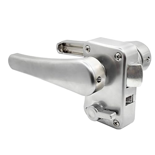 Amagogo -Toilettentürschloss, Badezimmergriffknopf, Metall, Dienstprogramm zur Verwendung, einfache Installation, ebenerdiges Badezimmertürschloss, Silber Amagogo -Toilettentürschloss, Badezimmergriffknopf, Metall, Dienstprogramm zur Verwendung, einfache Installation, ebenerdiges Badezimmertürschloss, Silber von Amagogo