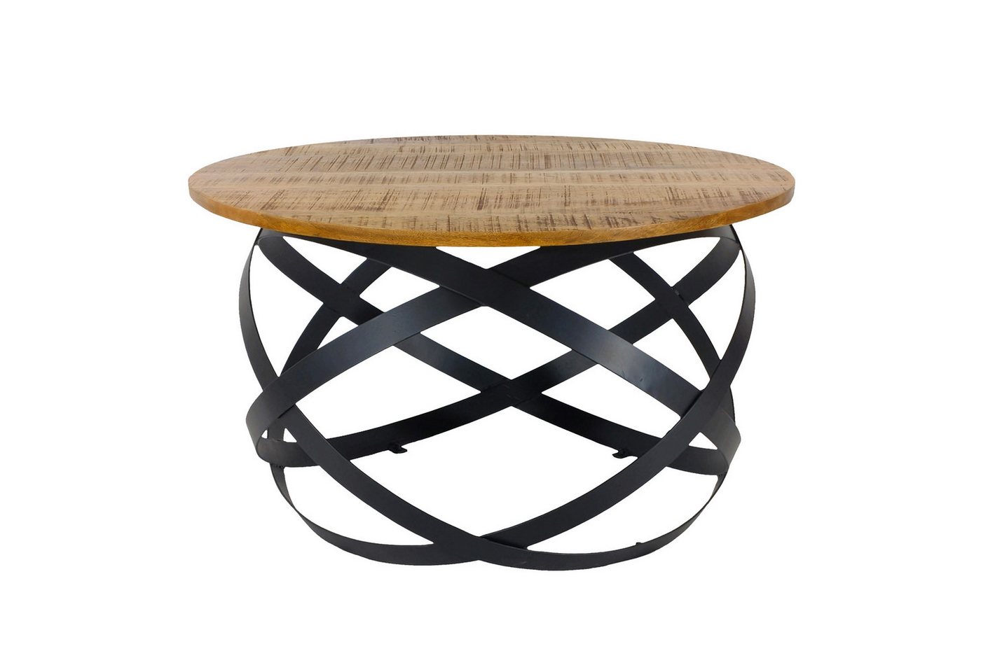 Amagohome Beistelltisch Couchtisch rund ø55/60/65/75cm Beistelltisch Industrie Style Metall Ge von Amagohome
