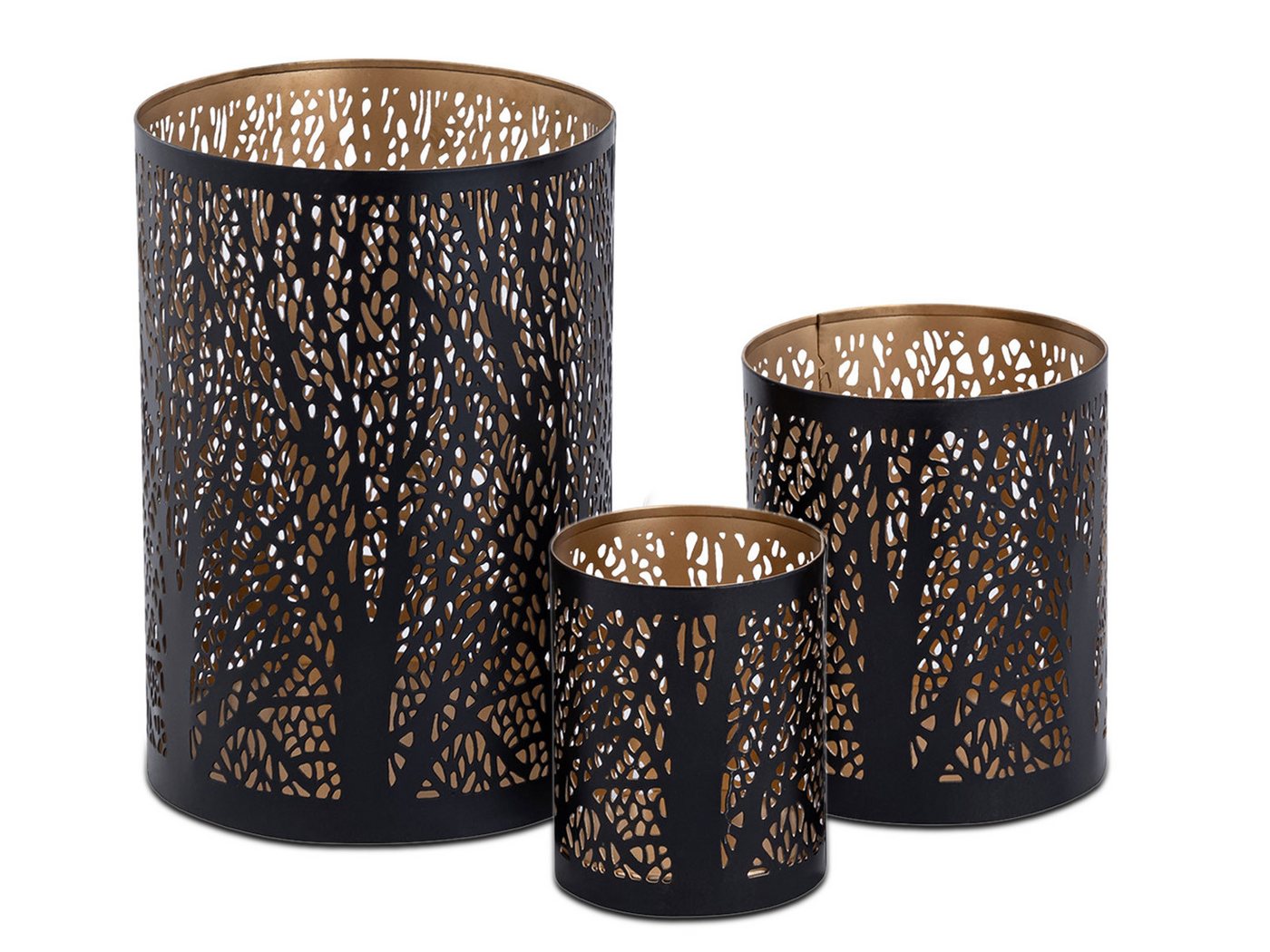 Amagohome Teelichthalter Kerzenständer Kerzenhalter Teelichthalter Metall schwarz gold Amagohome Teelichthalter Kerzenständer Kerzenhalter Teelichthalter Metall schwarz gold von Amagohome