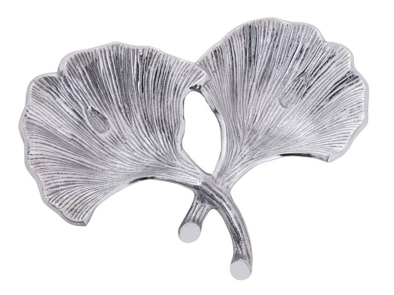 Amagohome Snackschale Dekoschale Schale Aluminium Ginkgo 2 Blatt Blattschale, Aluminium von Amagohome