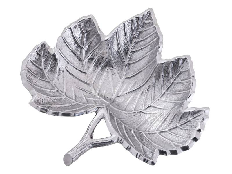 Amagohome Snackschale Dekoschale gold Knabberschale Deko Schalen silber Apfel Stern Ginkgo B, Aluminium, Metall von Amagohome