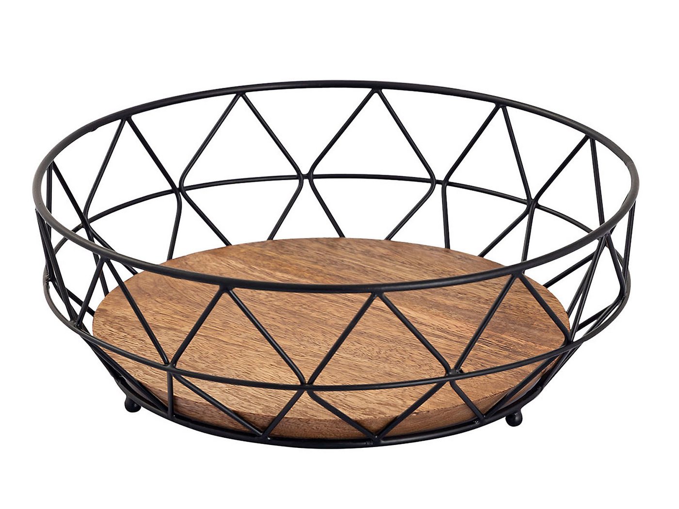 Amagohome Brotkorb Obstschale Decokorb Brotkorb rund ø 28 cm H 10 cm Metall schwarz mit H, Metall Drahtoptik Amagohome Brotkorb Obstschale Decokorb Brotkorb rund ø 28 cm H 10 cm Metall schwarz mit H, Metall Drahtoptik von Amagohome