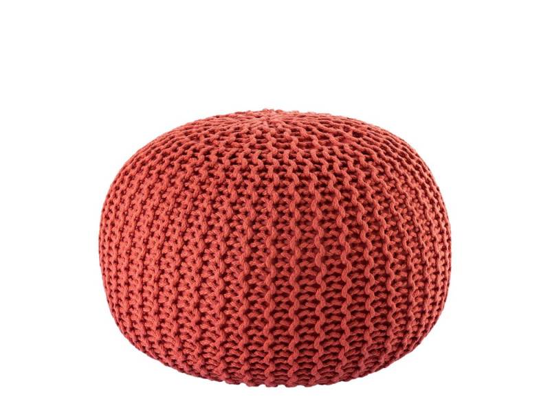 Amagohome Gartenlounge-Hocker PREMIUM Sitzhocker Pouf ø 45cm Strickpouf Indoor u. Outdoor - pflege von Amagohome