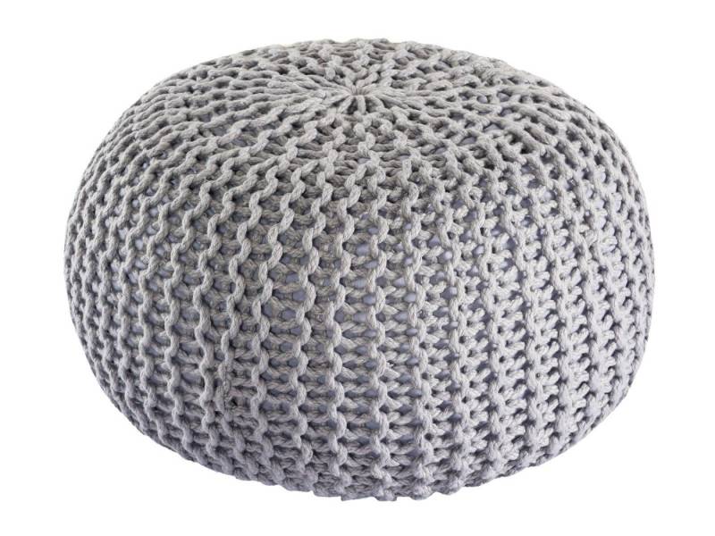 Amagohome Sitzhocker PREMIUM XXL Sitzhocker Pouf ø 55cm Strickpouf Indoor u. Outdoor - pf von Amagohome