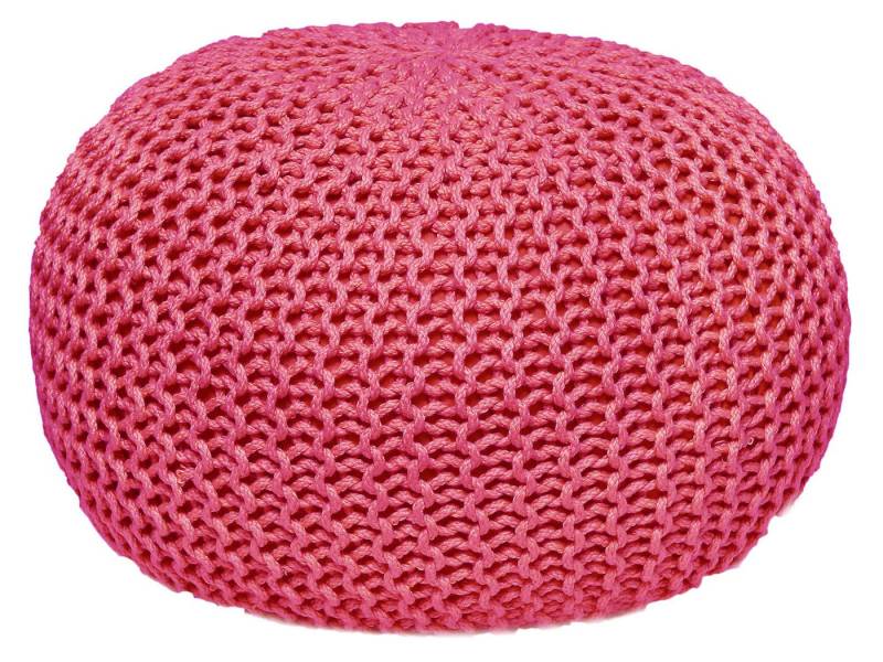 Amagohome Sitzhocker PREMIUM XXL Sitzhocker Pouf ø 55cm Strickpouf Indoor u. Outdoor - pf von Amagohome