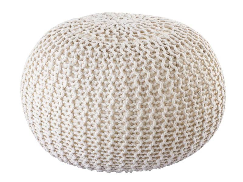 Amagohome Sitzhocker PREMIUM XXL Sitzhocker Pouf ø 55cm Strickpouf Indoor u. Outdoor - pf von Amagohome