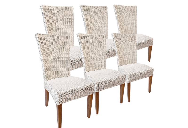 Amagohome Stuhl Esszimmer Stühle 6 Stück Rattanstühle Esstisch Stühle Wintergarten Car von Amagohome