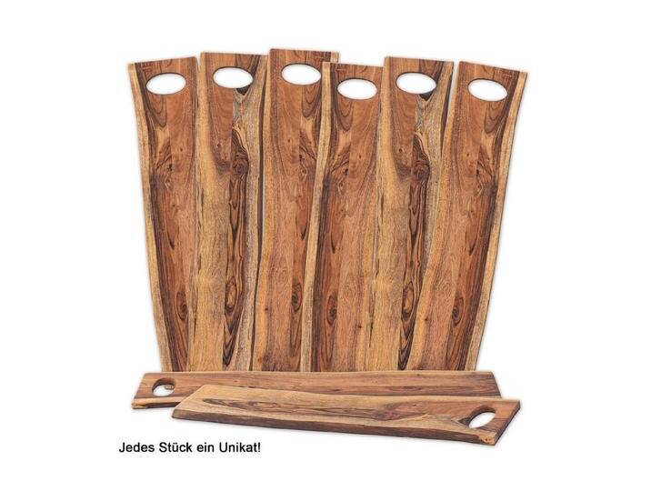 Amagohome Tablett Dekobrett Servierbrett Dekotablett Masterbox 8-teilig Thor 70x15cm Aka, Akazie massiv, braun von Amagohome