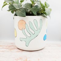 Vorbestellung Große Pflanztöpfe - 18, 22 & 25 cm, Handbemalte Aus Recyceltem Plastik, Matisse Style von AmalueLeith