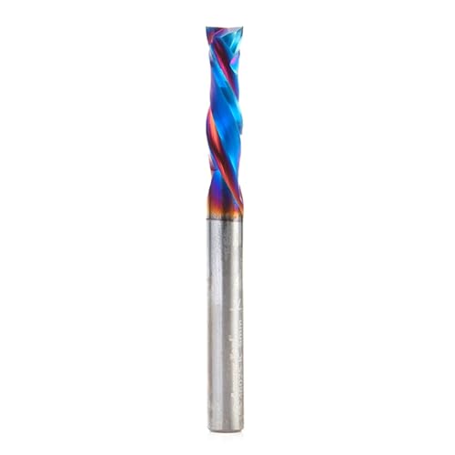Amana Tool 46025-K CNC SC Spektra Extreme Tool Life Coated Mortise Compression Spiral 6mm D x 22mm CH 6mm SHK 64mm Long 2 Flute Router Bit von Amana Tool