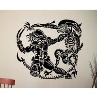 Alien Vs Predator Aufkleber Film Wandtattoo Home Interior Design Dorm Dekor Wandkunst Wandbilder Abnehmbare 1Avpz von AmandaCooldesigns