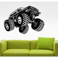 Monster Truck Wand Aufkleber Auto Sticker Haus Innenarchitektur Wohnzimmer Dekor Kinder Zimmer Kunst Custom Decals Entfernbare Wandsticker 4Mrz von AmandaCooldesigns