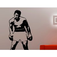 Muhammad Ali Wand Aufkleber Vinyl Home Interior Design Cassius Clay Die Größte Boxer Kunst Sport Boys Raum Boxing Gym Dekor 2Bqzz von AmandaCooldesigns