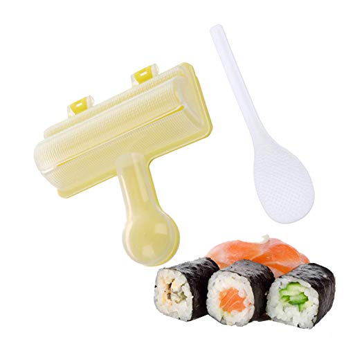 Amandsyl DIY Einfach Sushi Maker Sushi Maker Kit DIY Shake Sushi Roll Shake Sushi Reisbällchen Kochwerkzeug Sushi Reisrolle Schütteln und Rollen Sushi Maker Roller Ausrüstung Sushi Making Mould von Amandsyl