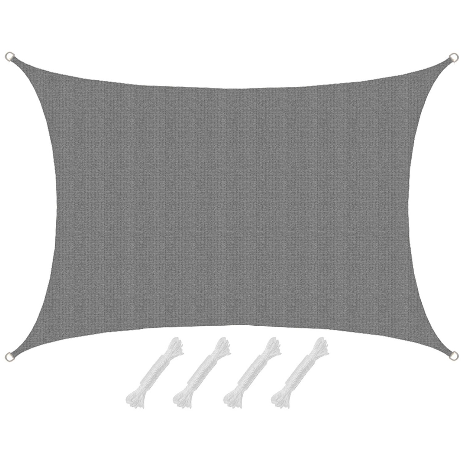AMANKA HDPE Sonnensegel - 3 x 4 m Rechteckig Grau AMANKA HDPE Sonnensegel - 3 x 4 m Rechteckig Grau von Amanka