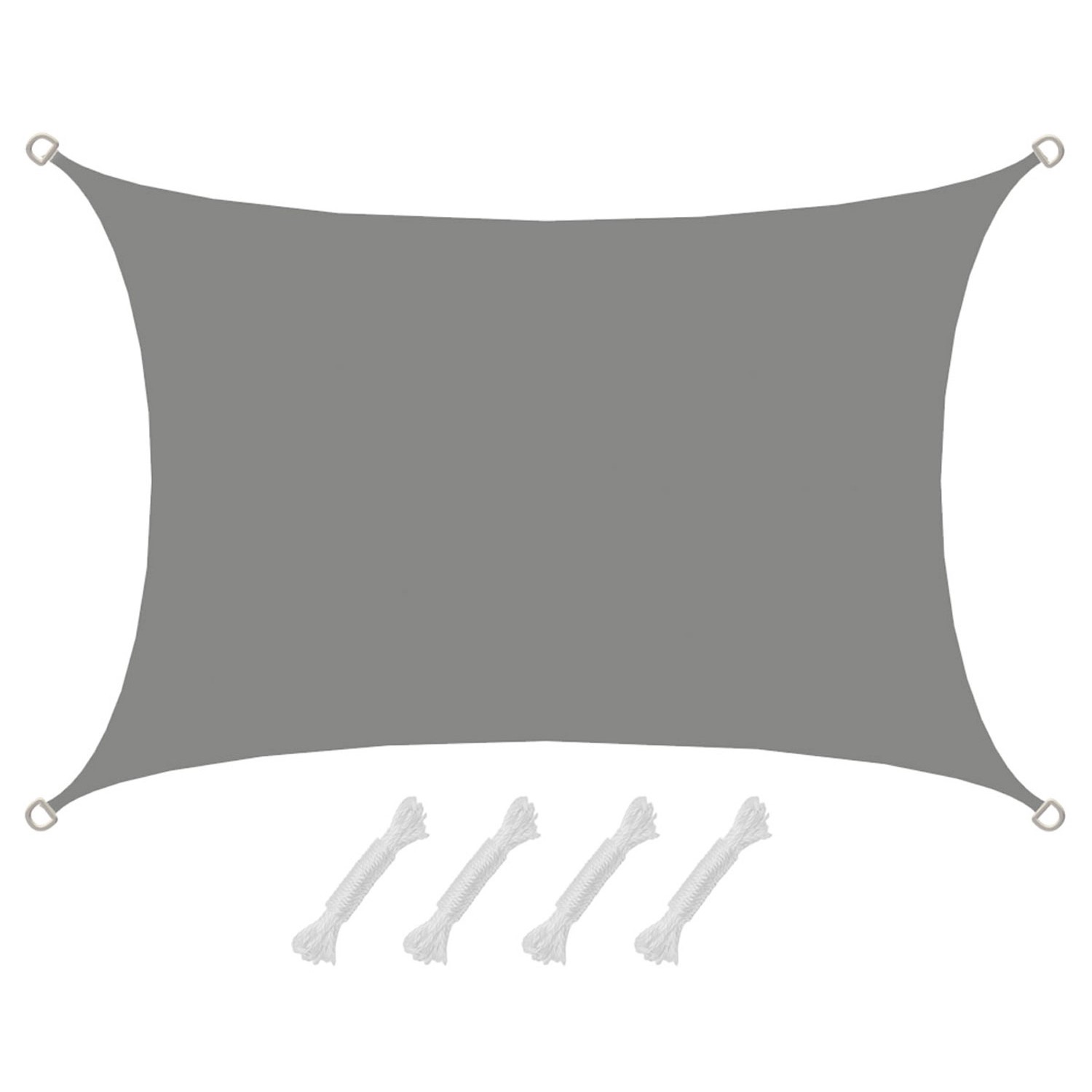 AMANKA Polyester Sonnensegel Wasserabweisend - 2 x 3 m Rechteck Grau AMANKA Polyester Sonnensegel Wasserabweisend - 2 x 3 m Rechteck Grau von Amanka