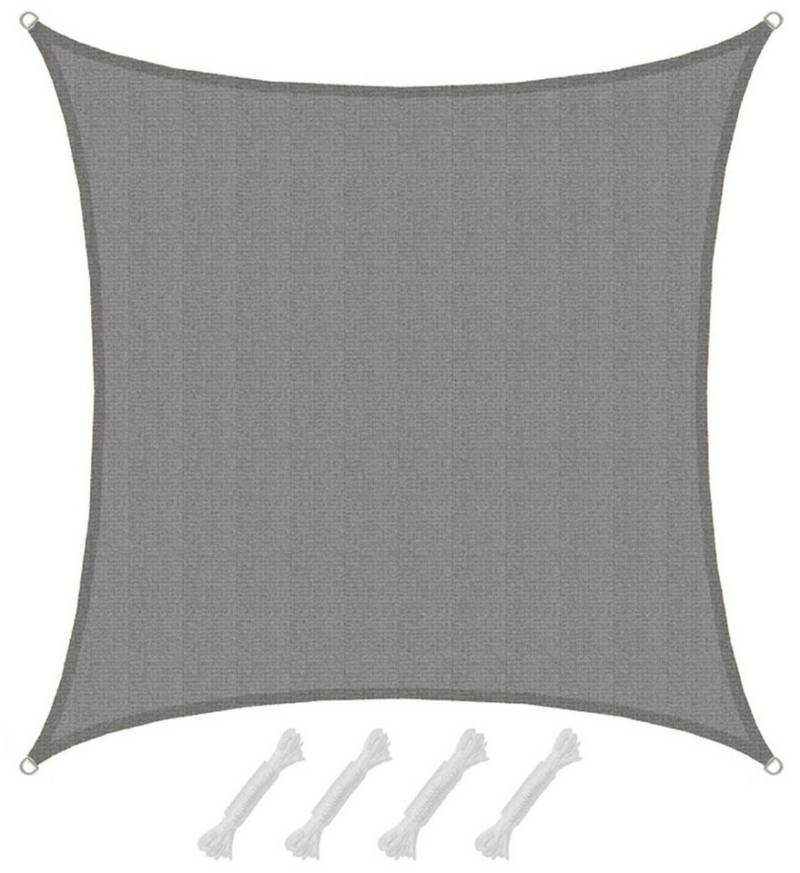 AMANKA Sonnensegel mit UV Schutz - 6 x 6 m Winddurchlässig für Garten, Terrasse & Balkon, Wasserdurchlässiges HDPE Sonnenschutzsegel - Überdachung Rechteckig von Amanka