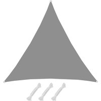 Amanka - UPF50+ uv Sonnensegel 4x4x4 Polyester Dreieck Wasserabweisend Garten Segel Grau Amanka - UPF50+ uv Sonnensegel 4x4x4 Polyester Dreieck Wasserabweisend Garten Segel Grau von Amanka