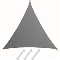 Amanka - uv Sonnensegel 2x2x2 m hdpe Dreieck Sonnenschutz Überdachung Balkon Garten Grau Amanka - uv Sonnensegel 2x2x2 m hdpe Dreieck Sonnenschutz Überdachung Balkon Garten Grau von Amanka