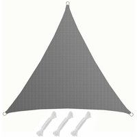 Amanka - uv Sonnensegel 3x3x3 m hdpe Dreieck Sonnenschutz Überdachung Balkon Garten Grau Amanka - uv Sonnensegel 3x3x3 m hdpe Dreieck Sonnenschutz Überdachung Balkon Garten Grau von Amanka