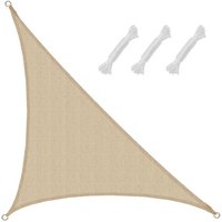 Amanka - uv Sonnensegel 3x3x4,2 hdpe Dreieck Rechtwinklig Sonnenschutz Garten Beige Amanka - uv Sonnensegel 3x3x4,2 hdpe Dreieck Rechtwinklig Sonnenschutz Garten Beige von Amanka