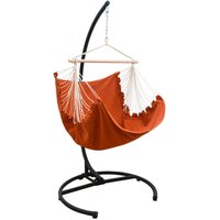 Amanka - xl Hängesessel Relaxsessel 155x125cm in Terracotta mit 210cm Gestell von Amanka