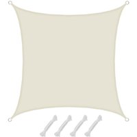 Amanka - UPF50+ Sonnensegel 3x3 Polyester Quadratisch Wasserabweisend Garten Balkon Beige Amanka - UPF50+ Sonnensegel 3x3 Polyester Quadratisch Wasserabweisend Garten Balkon Beige von Amanka