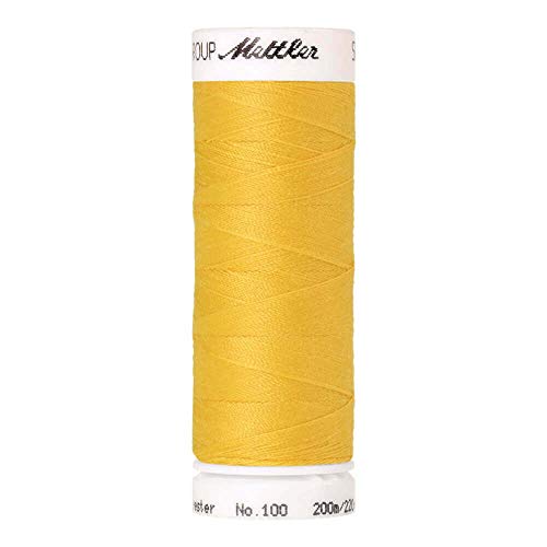 Amann A1678-0120 Nähgarn, Polyester, 0120 Gelb, 200 m von Amann