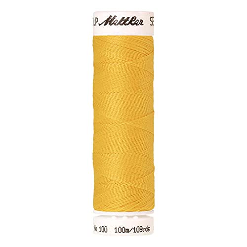Amann A6677-0113 Nähgarn, Polyester, 0113 Gelb, 100 m von Amann