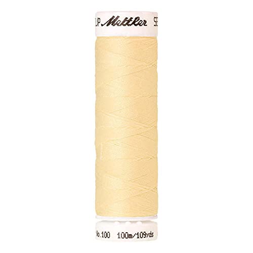 Amann A6677-0129 Nähgarn, Polyester, 0129 Gelb, 100 m, meter von Amann