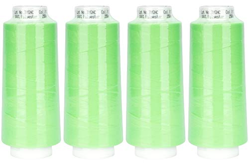 Amann Mettler Trojalock Overlockgarn Nähgarn, gesponnener Zweifachzwirn, für alle gängigen Overlock-Maschinen, Neue Trendige Farben 4 x 2500 m (7137) von Amann