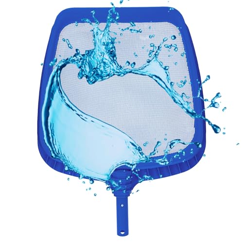 Amapool Basics Poolkescher I Oberflächenkescher fein I Laubkescher flach I Flachkescher für Pool I Poolzubehör für die Poolreinigung von Amapool