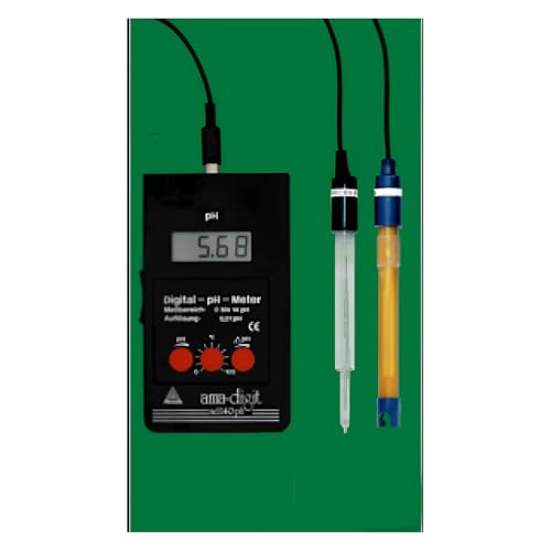Amarell pH-Meter ad 140 ph mit 121mm x 12mm Standardelektrode, 0-14:0,01pH Bereich von Amarell