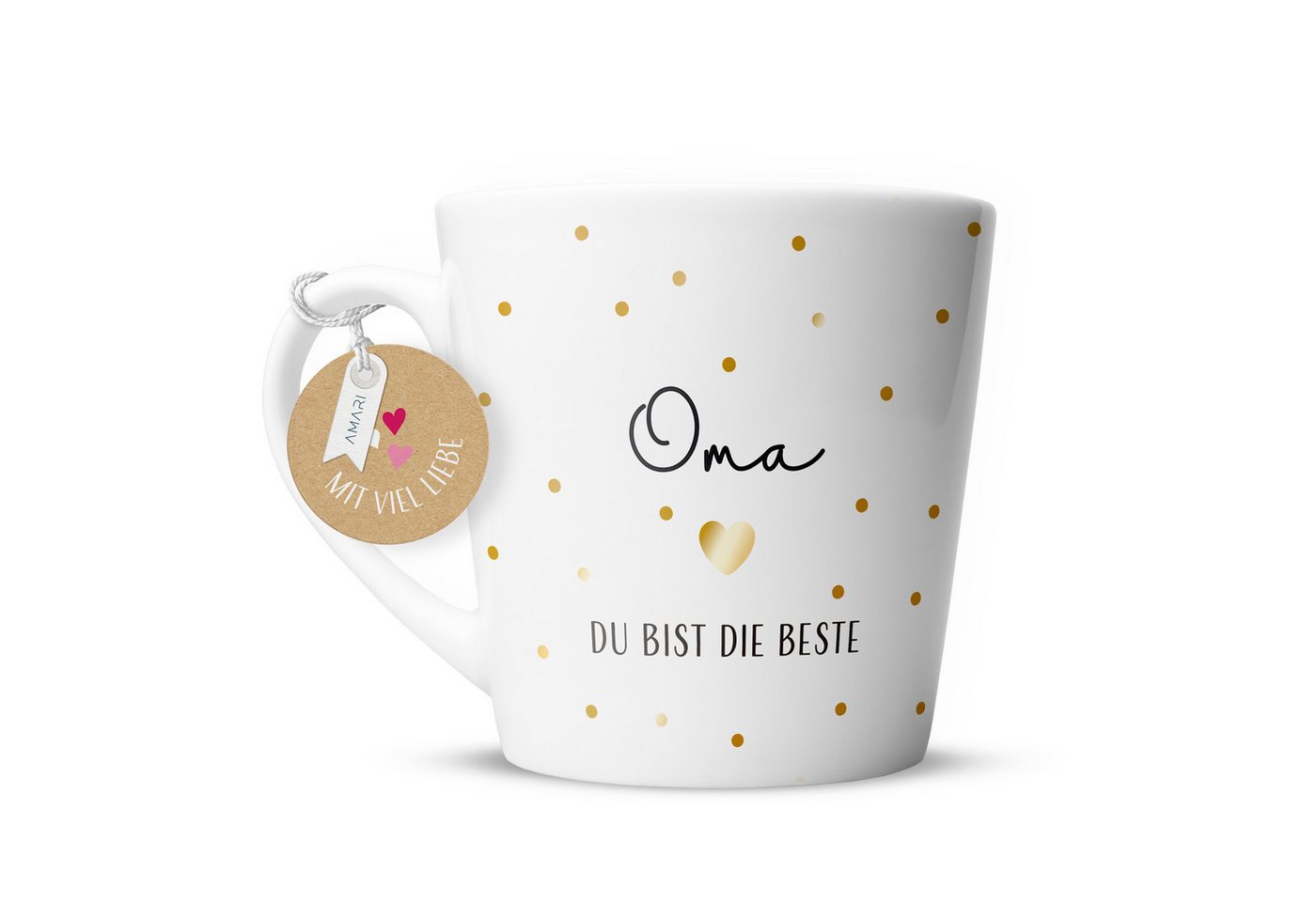 Amari Tasse AMARI ® Oma Tasse - Perfektes Geschenk für die Oma - Dankeschön, Tasse Oma 09 von Amari