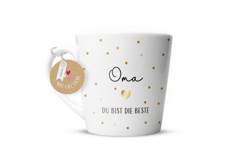 Amari Tasse AMARI ® Oma Tasse - Perfektes Geschenk für die Oma - Dankeschön, Tasse Oma 09 von Amari