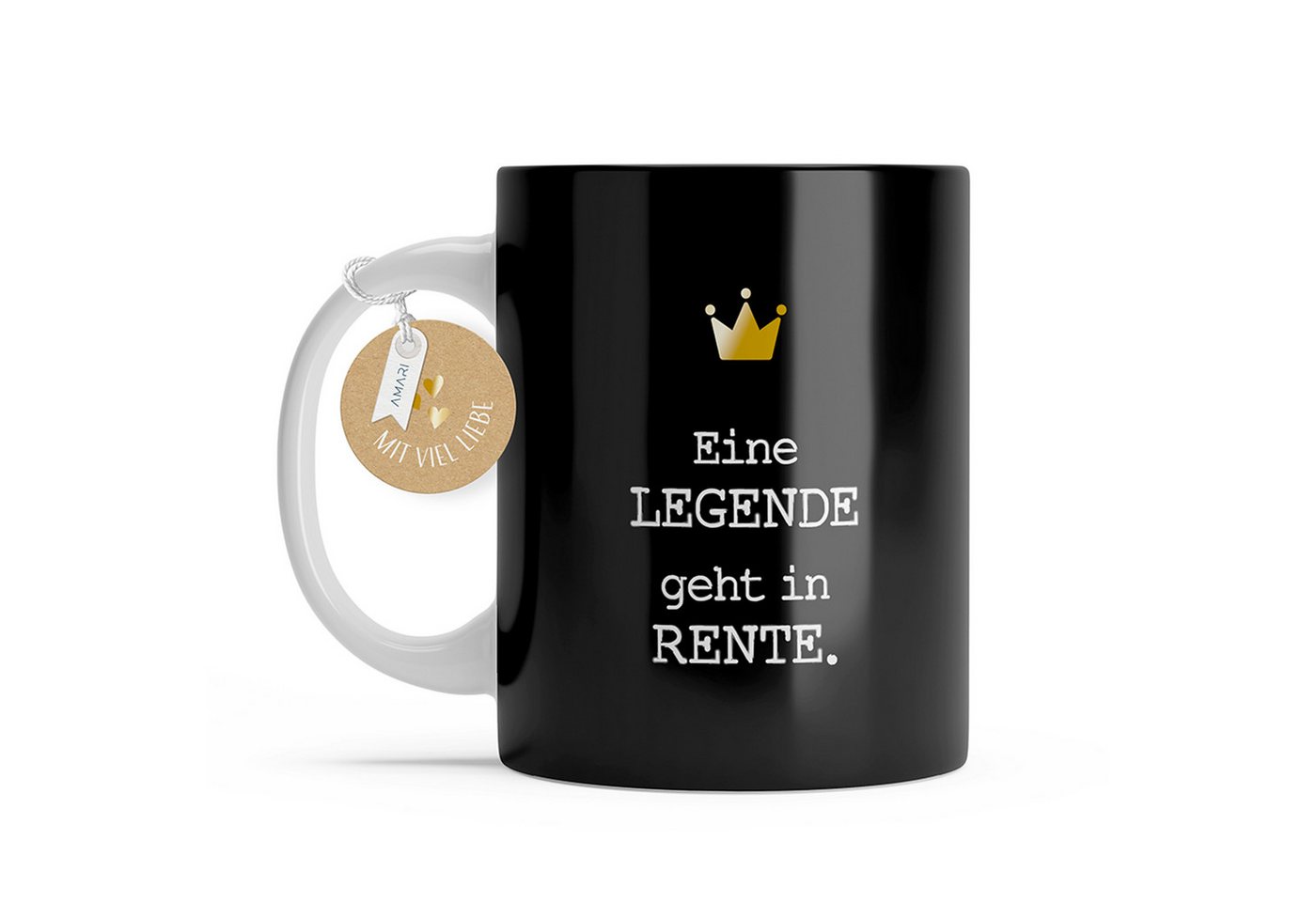 Amari Tasse AMARI ® Rentner Tasse - Lustiges Geschenk für den Ruhestand, Tasse Rente 08 von Amari
