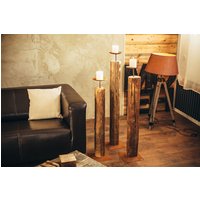 Kerzenständer Aus Sägerauer Fichte Gr.i - 112 cm in Rustikaler Optik von AmariArtsDA