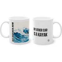 Kayak Is My Car Get.inspired.now 11Oz Becher, Wassersport, Natur, Geschenk, Kaffeetasse, Kunstwerk, Original, Fluss Spaß, Satz Auf Lustiges Geschenk von AmaritaPrints