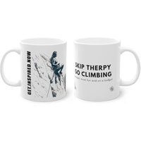 Klettern Billige Therapie Get.inspired.now 11Oz Becher, Bergsport, Natur, Geschenk, Kaffeetasse, Kunstwerk, Original, Spruch Auf Tasse von AmaritaPrints