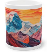 Mount Everest, Nepal Get.outside.now 11Oz Becher, Bergsport, Natur, Geschenk, Kaffeetasse, Kunstwerk, Entdecker, Abenteuer, Original von AmaritaPrints