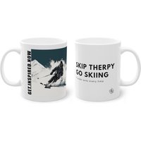 Skispringen Therapie Get.geared.now Becher, Berg, Natur, Kaffeetasse, Kunstwerk, Abenteuer, Original, Schnee, Winter, Lustiges Geschenk, Satz Auf von AmaritaPrints