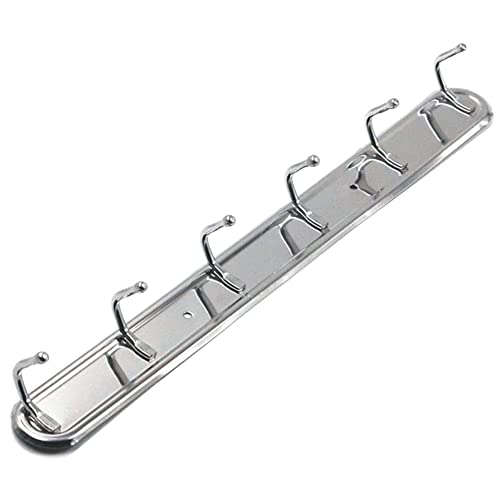 Amasawa 6 Haken Rostfrei Hängeleiste, Edelstahl, für Küche, Badezimmer, Schlafzimmer, Büro, Garage, mit Schrauben Amasawa 6 Haken Rostfrei Hängeleiste, Edelstahl, für Küche, Badezimmer, Schlafzimmer, Büro, Garage, mit Schrauben von Amasawa