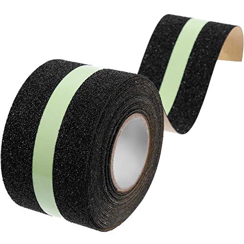 Anti Rutsch Klebeband Glow, Leuchtband Streifen Wasserdichtes Selbstklebendes Anti Upturned Tape für Treppen/Schritte (50mm * 5m) von Amasawa