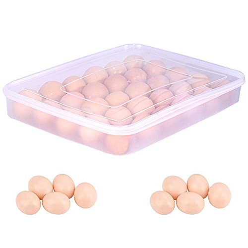 Eier Behälter, Eier Behälter Mit Deckel, Eierbox Aus Kunststoff, Eierbehälter mit Decke, für 30 Eier, Tragbare Ei Aufbewahrungsbox, für Kühlschrank Eier Behälter, Eier Behälter Mit Deckel, Eierbox Aus Kunststoff, Eierbehälter mit Decke, für 30 Eier, Tragbare Ei Aufbewahrungsbox, für Kühlschrank von Amasawa